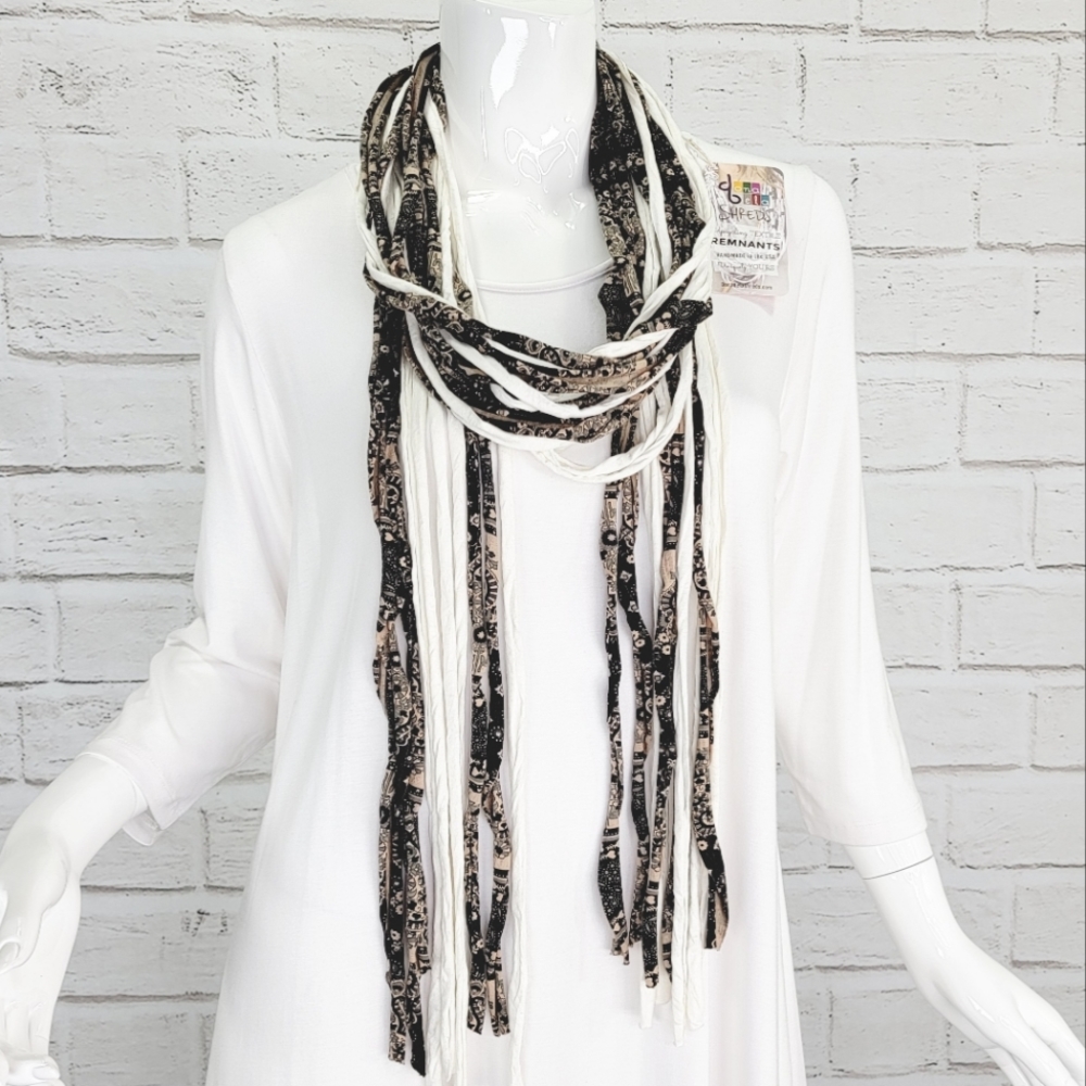 Dona Bela Shreds "Fiona" Upcycled Textile Scarf